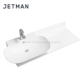 thin wash basin vessel bathroom rectangle sink